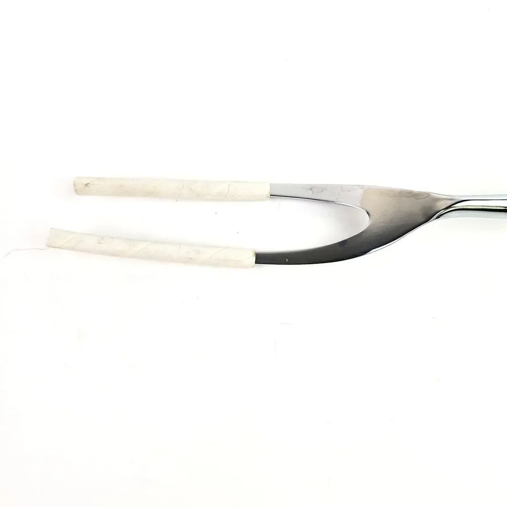 Vintage Chas D Briddell Carvel Hall Stainless Steel Carving Fork 10.5 in USA